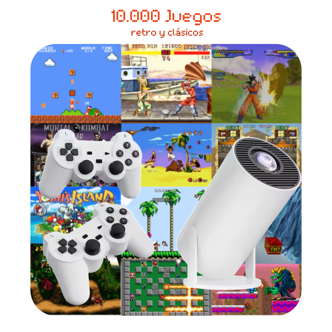 Projector Consola con más de 10.000 juegos